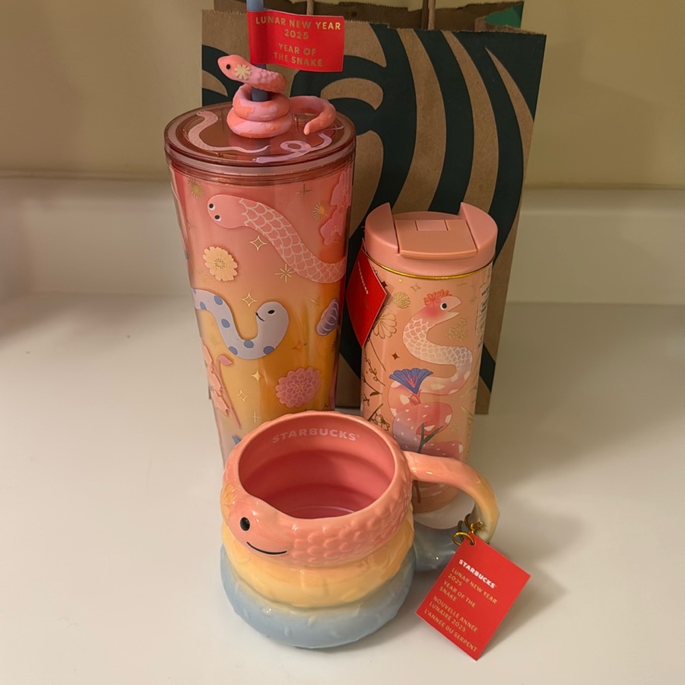 Starbucks Lunar New Year Wood Snake USA Set